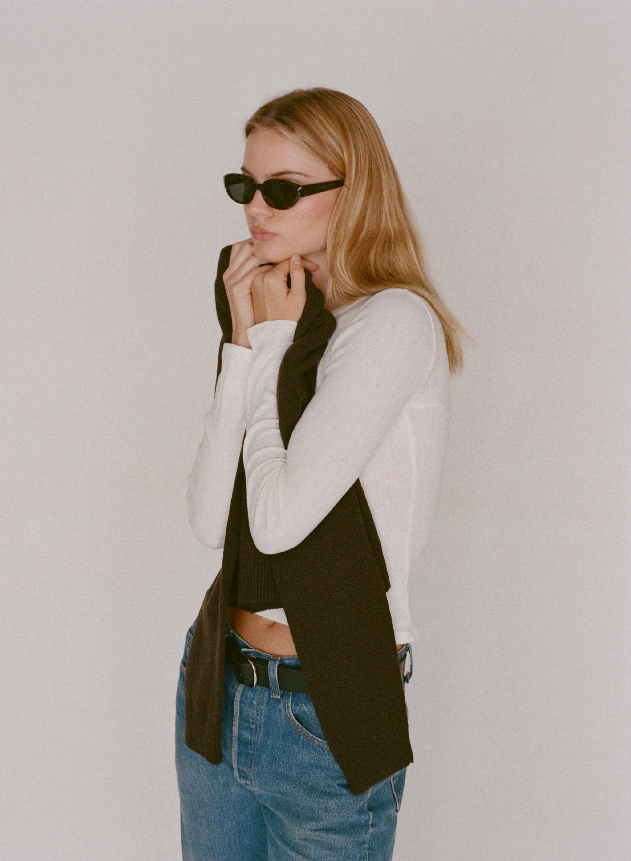 RLT WIDE RIBBED LONG SLEEVE - WHITE