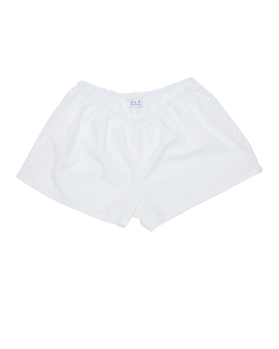 RLT POPLIN SHORT - WHITE