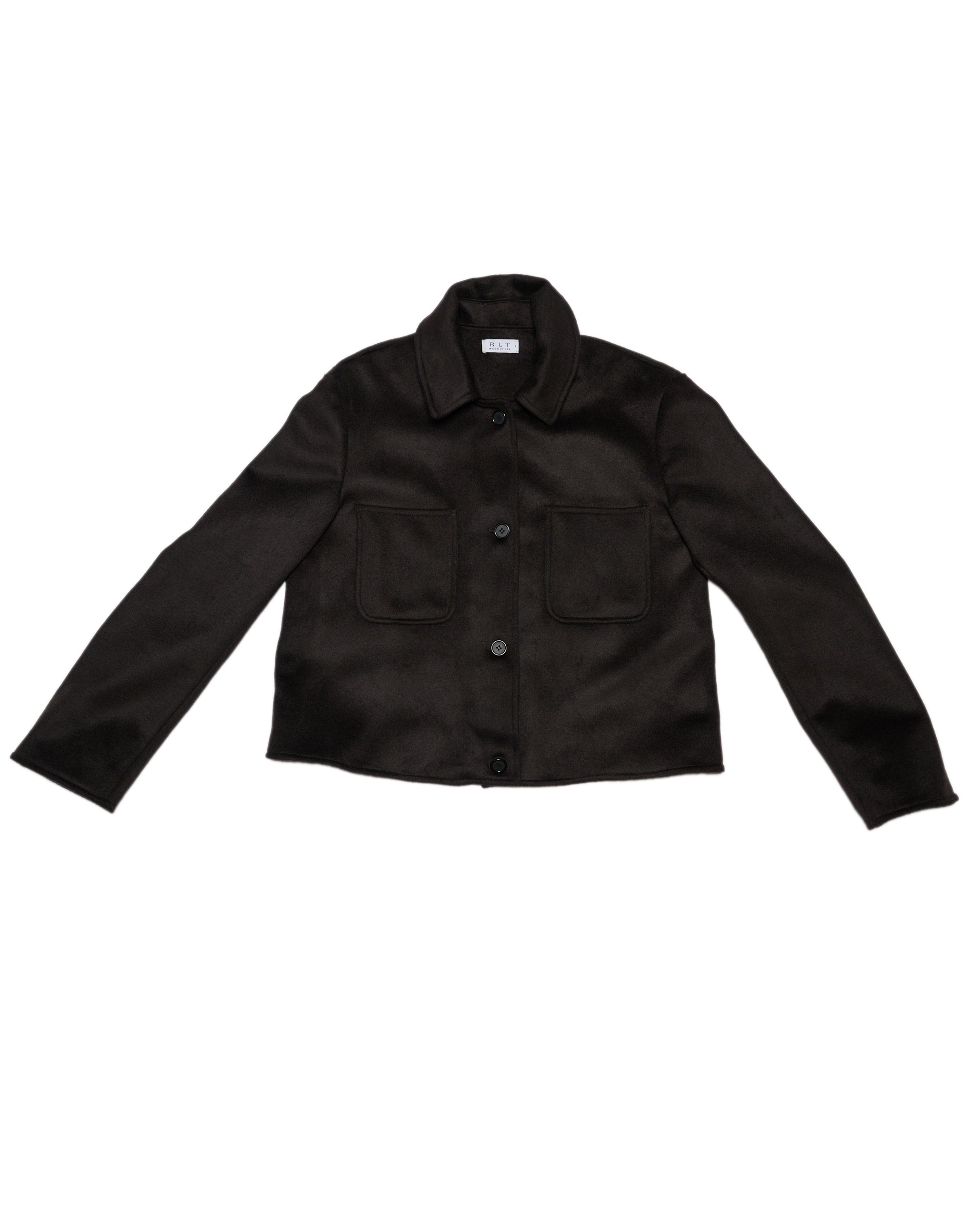 RLT CASHMERE WOOL JACKET - BROWN