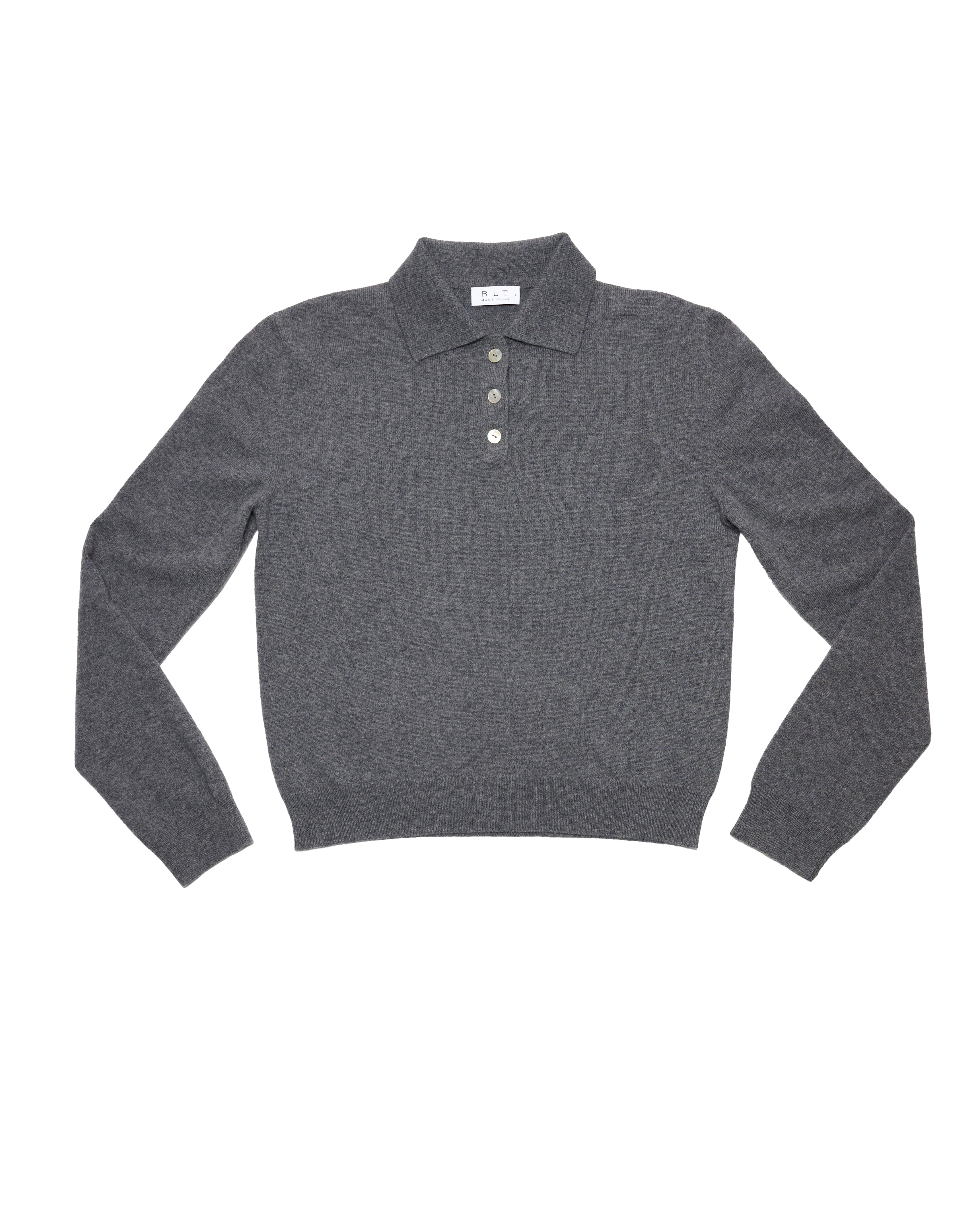 RLT POLO SWEATER - FOG