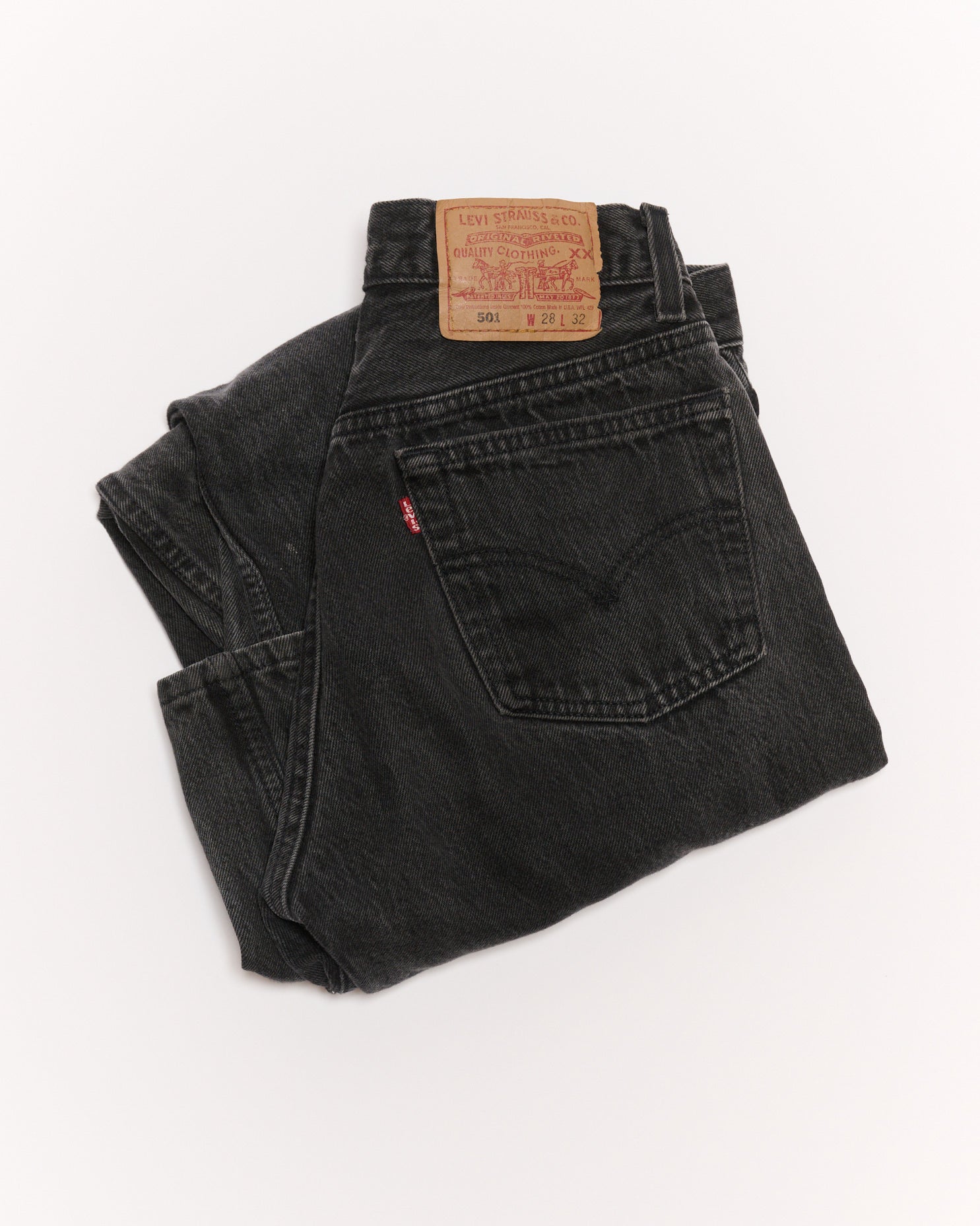 BLACK 501 VINTAGE LEVI'S | 28 x 32