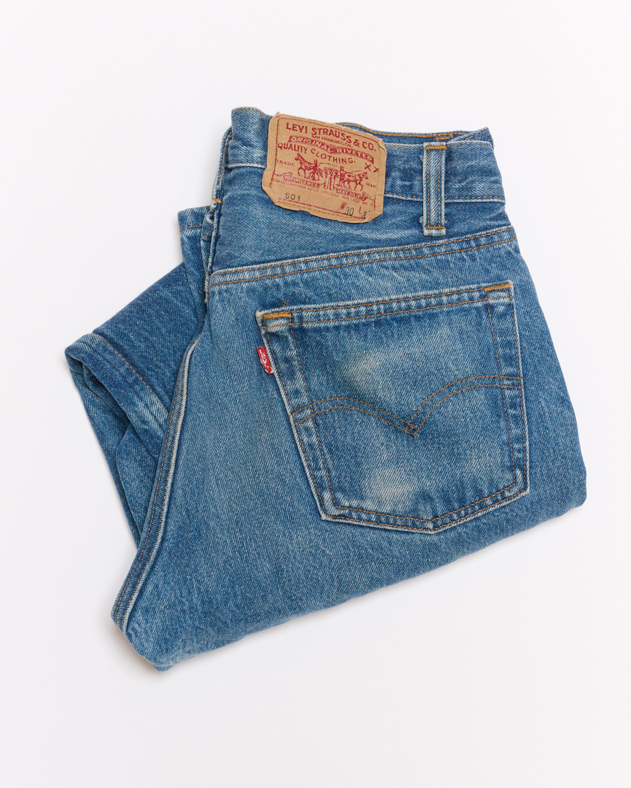 MID-DARK WASH 501 VINTAGE LEVI'S | 30 x 31