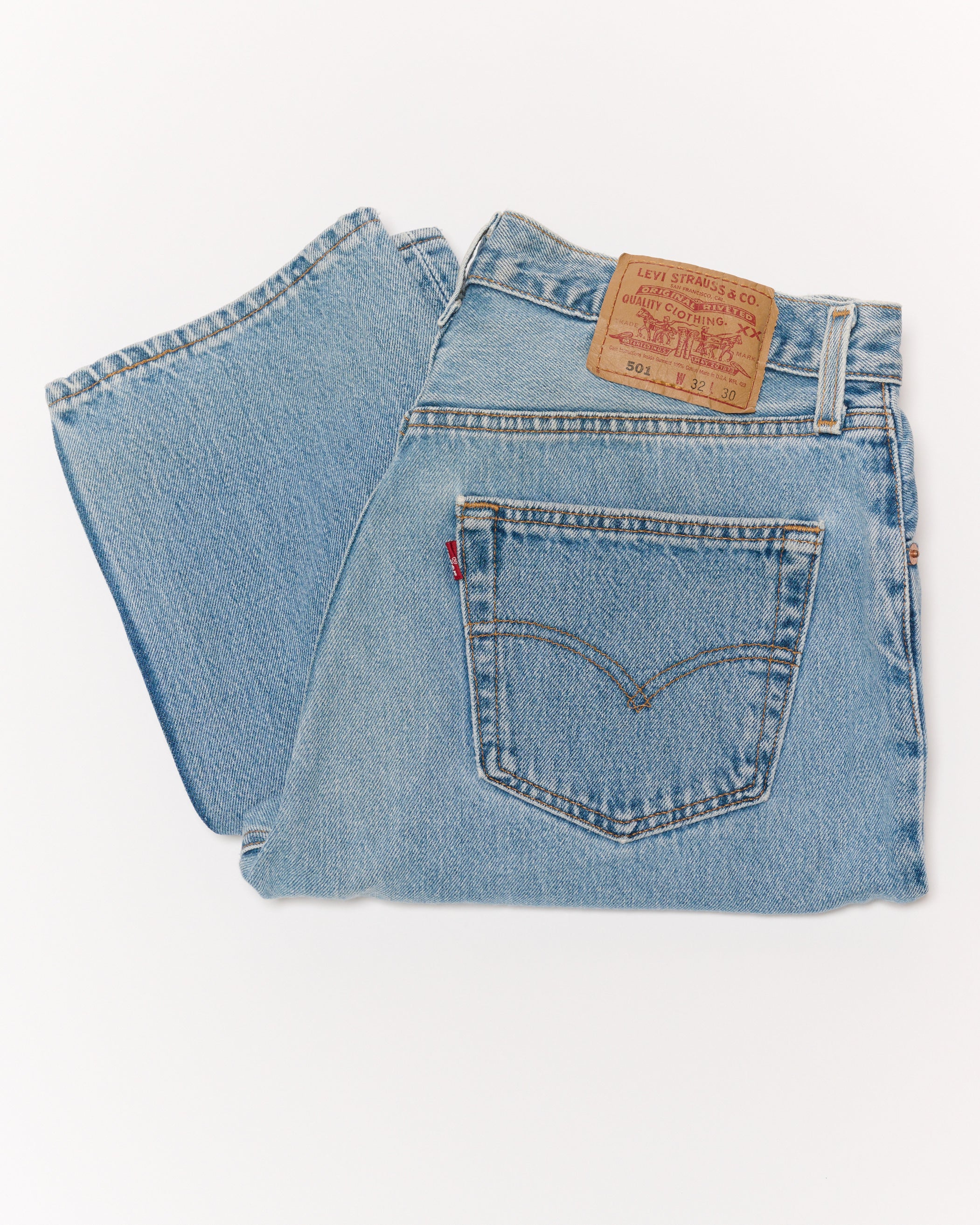 LIGHT-MID WASH 501 VINTAGE LEVI'S | 30 x 29