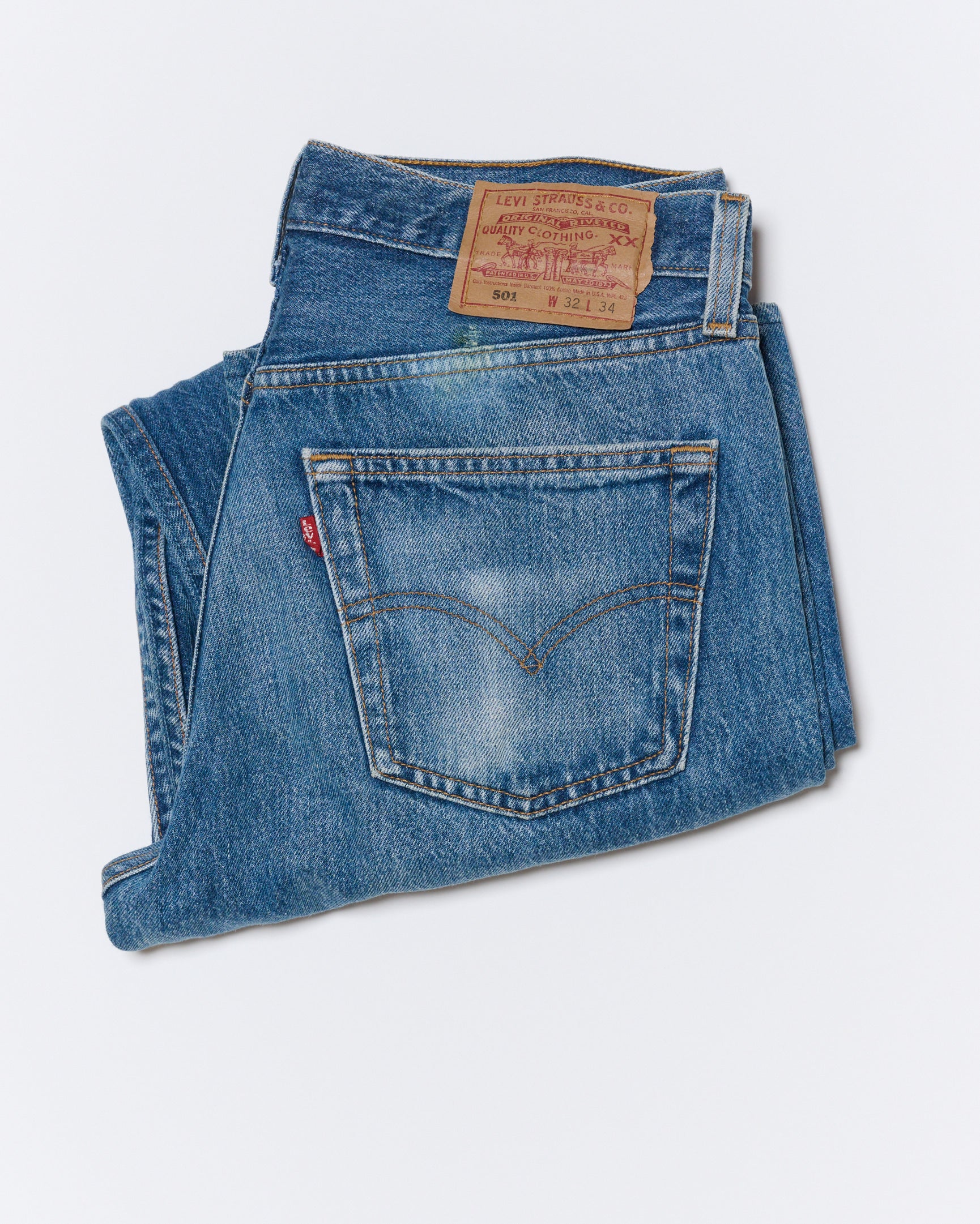 DARK WASH 501 VINTAGE LEVI'S | 32 X 34