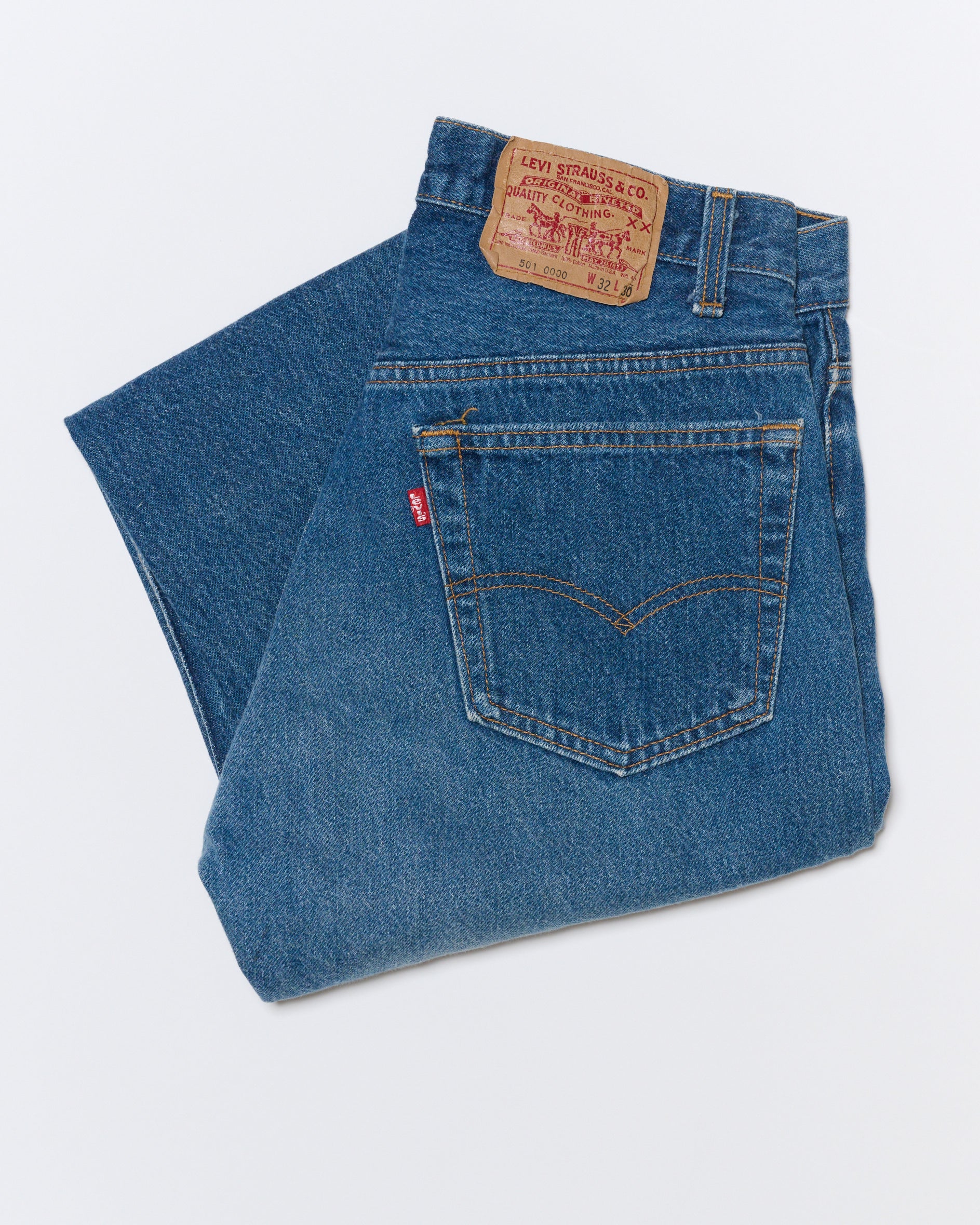 MID-DARK WASH 501 VINTAGE LEVI'S | 32 X 30