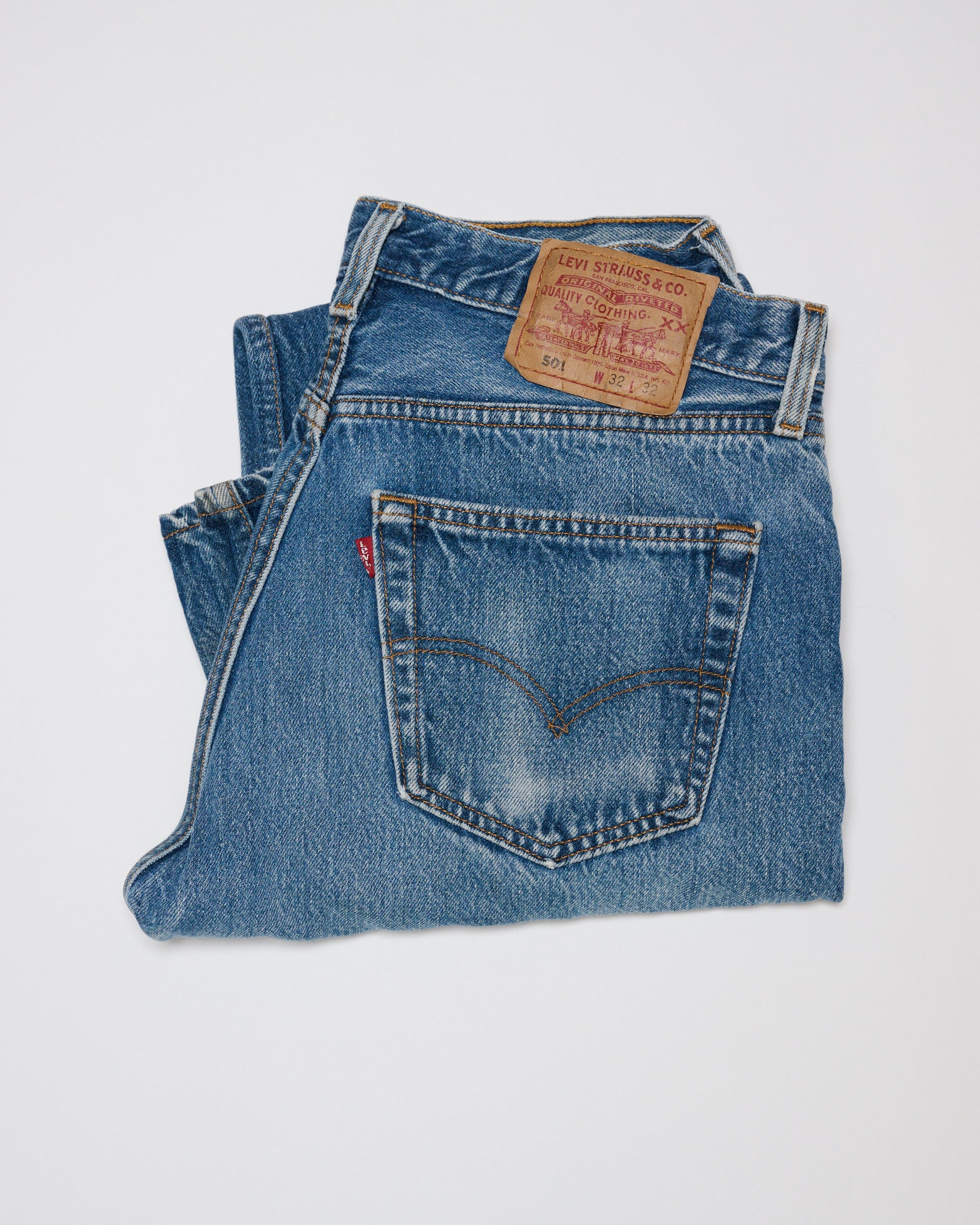 MID-DARK WASH 501 VINTAGE LEVI'S | 32 X 32