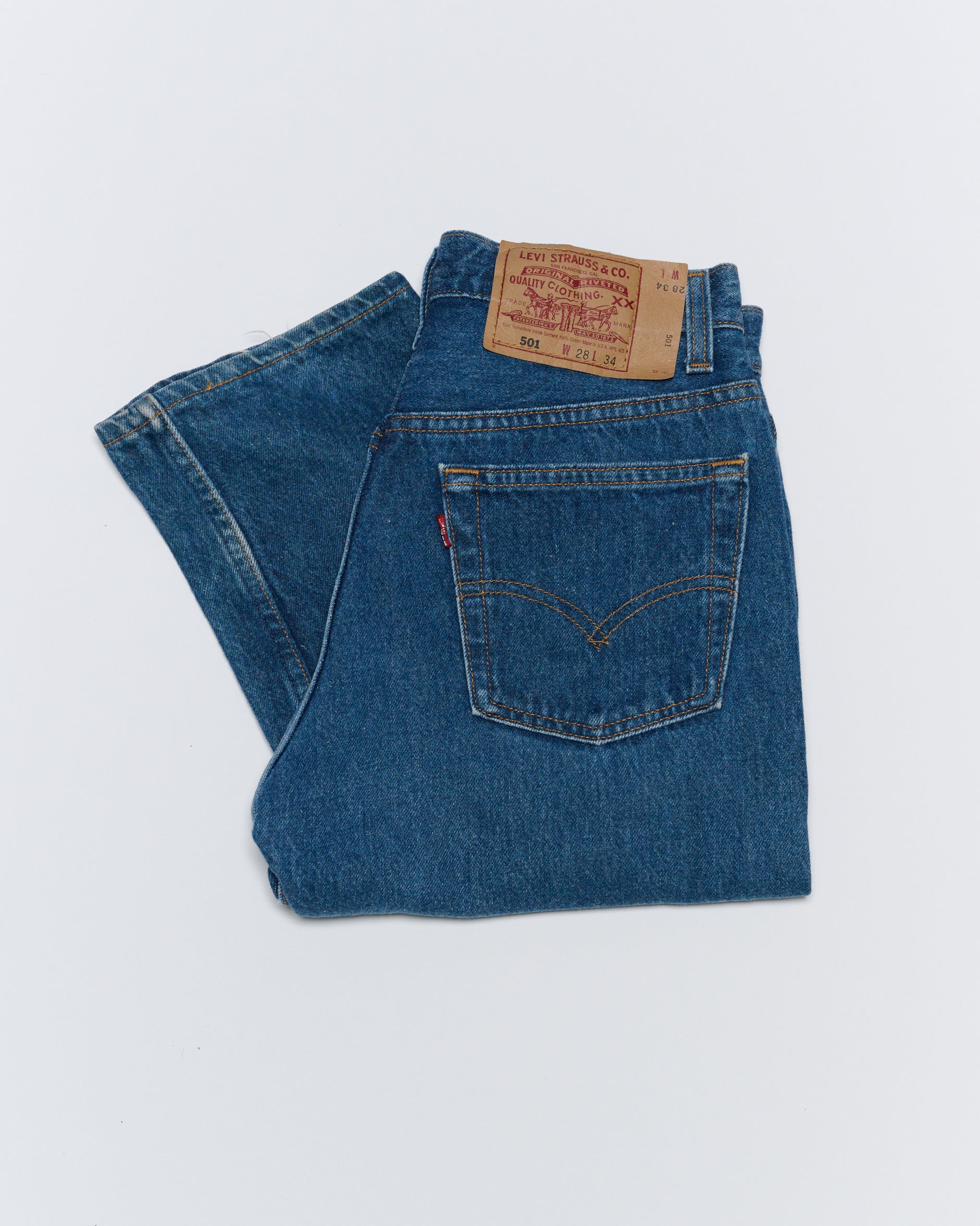 DARK WASH 501 VINTAGE LEVI'S | 28 X 34