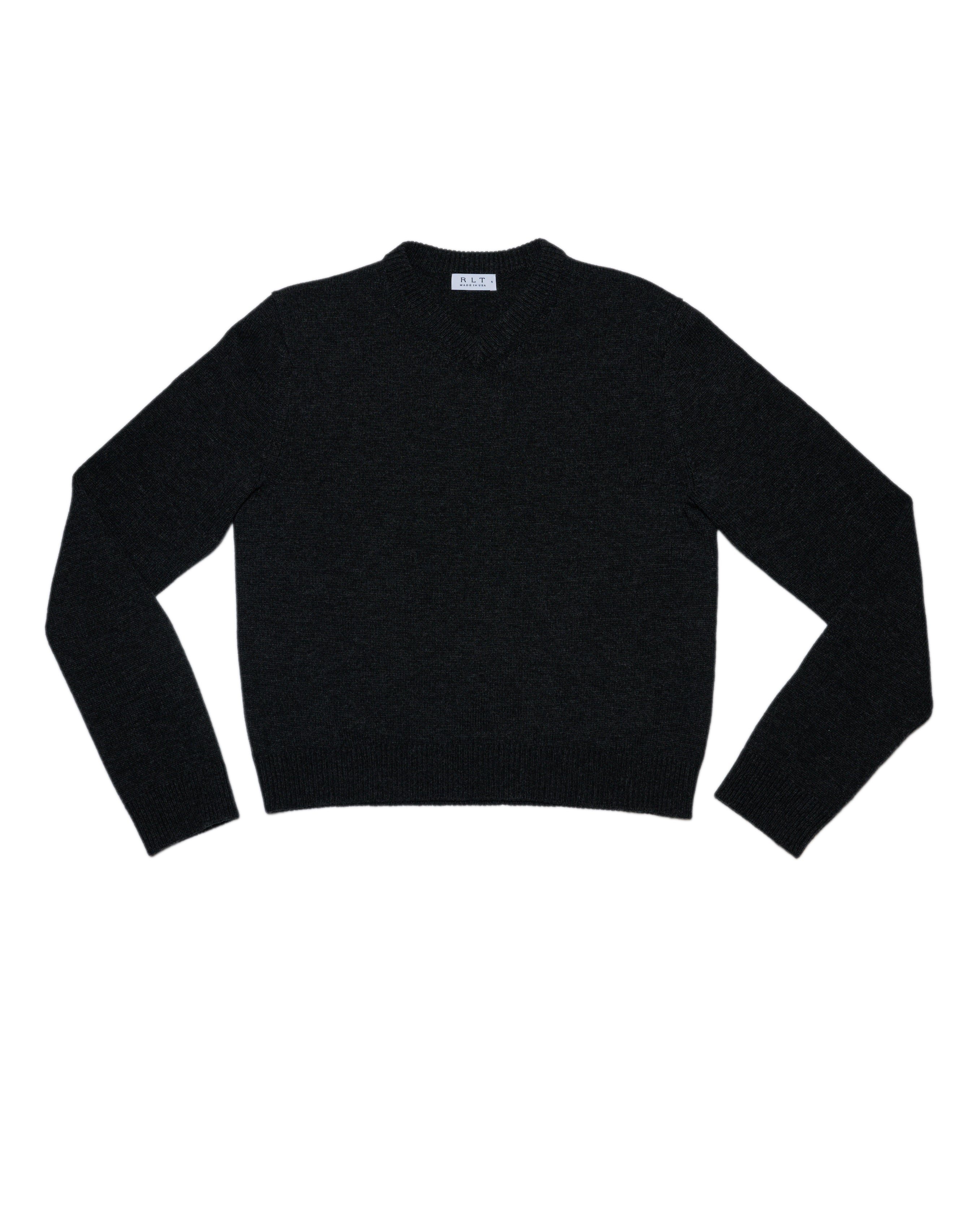RLT V-NECK SWEATER - CHARCOAL