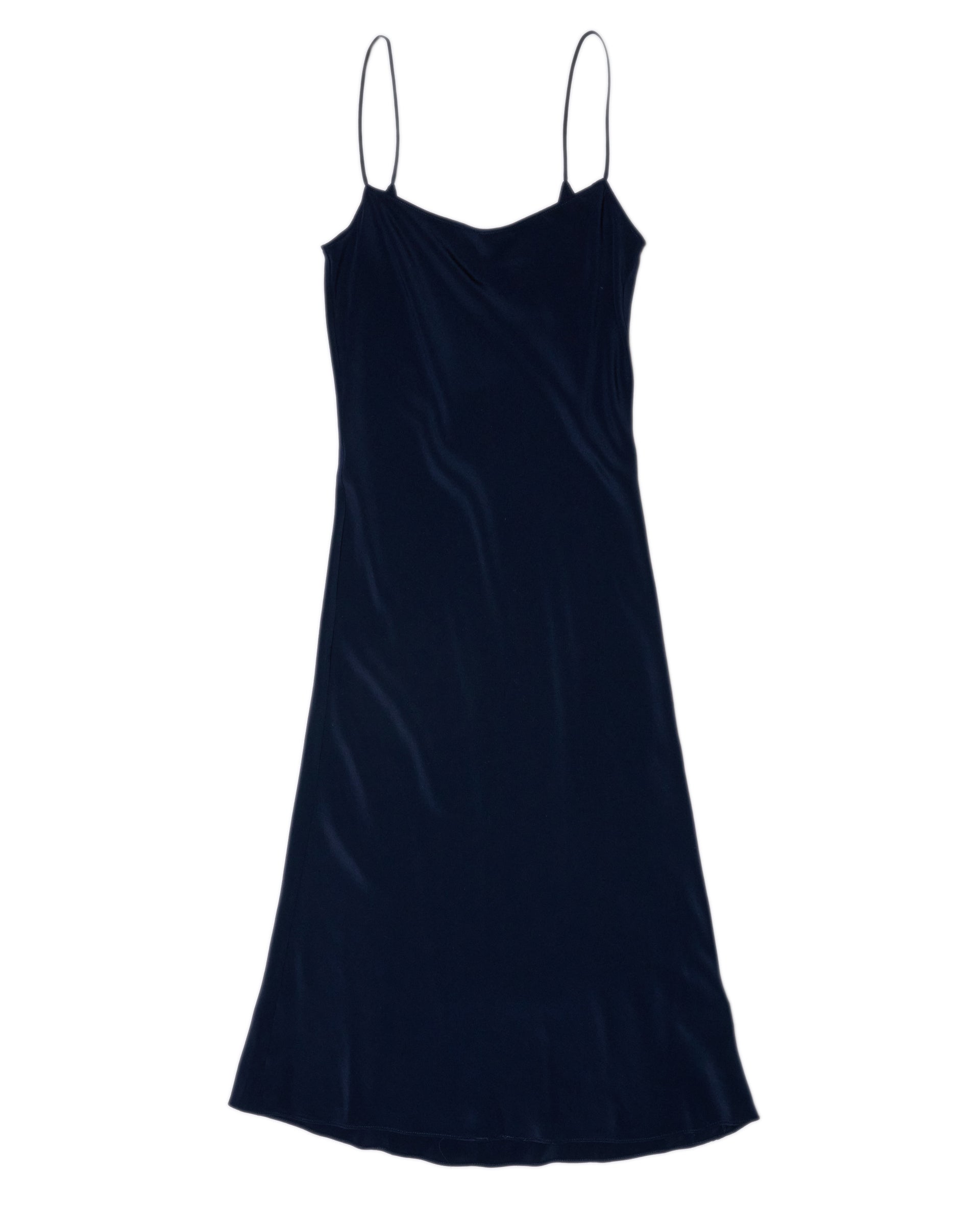 RLT SILK SLIP DRESS - NAVY RLT SILK SLIP DRESS - NAVY