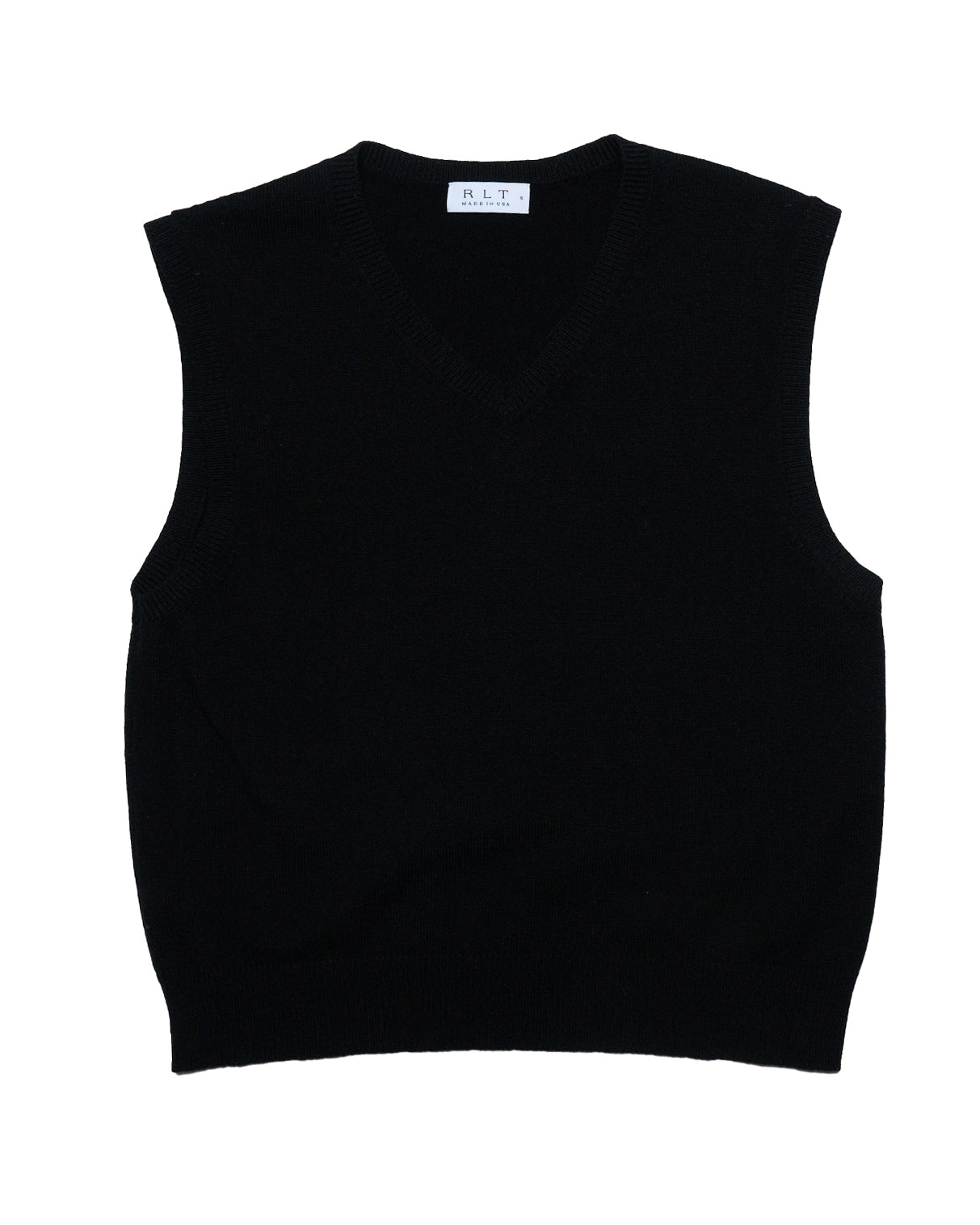 RLT SWEATER VEST - BLACK