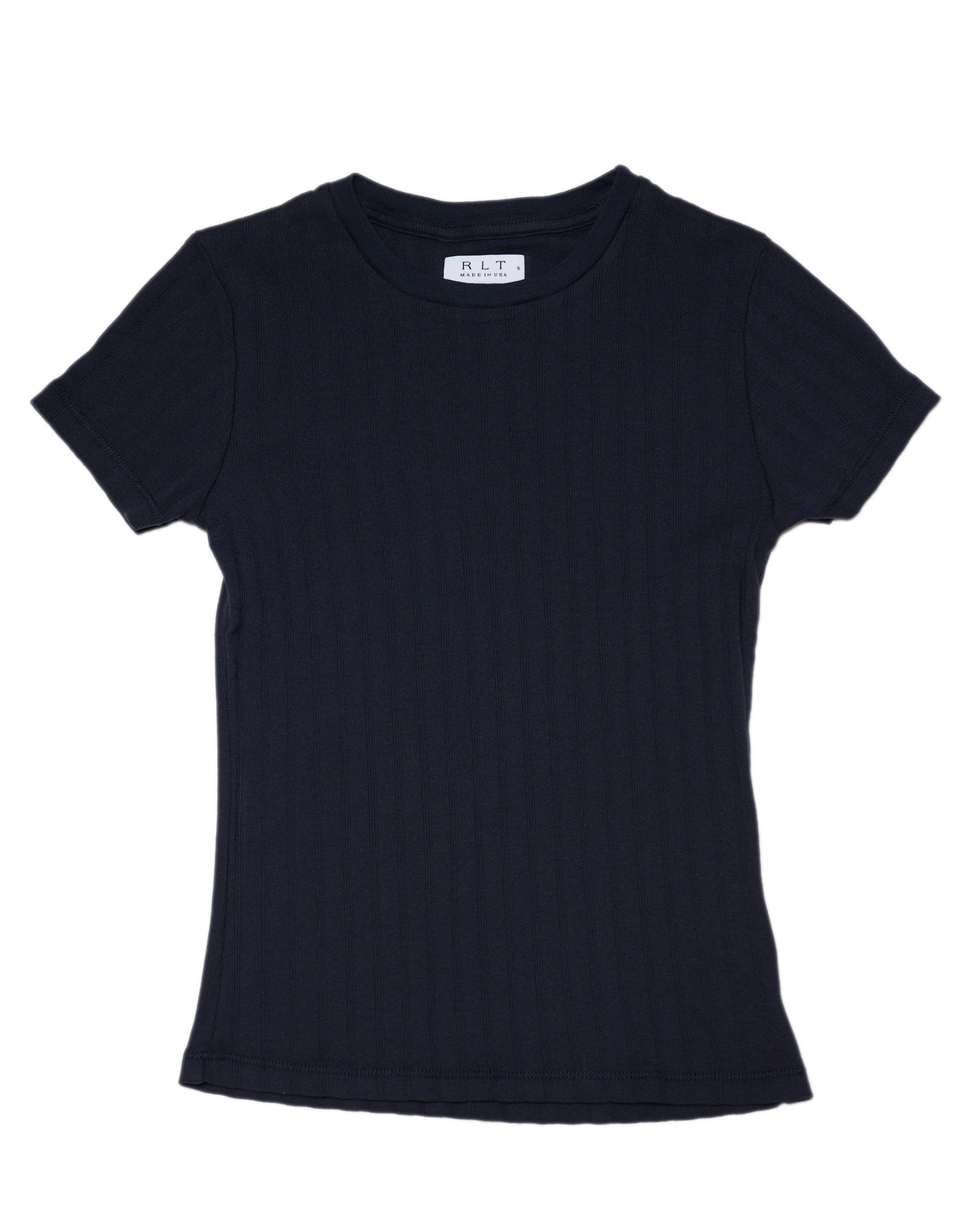 RLT WIDE BABY RIBBED TEE - NAVY