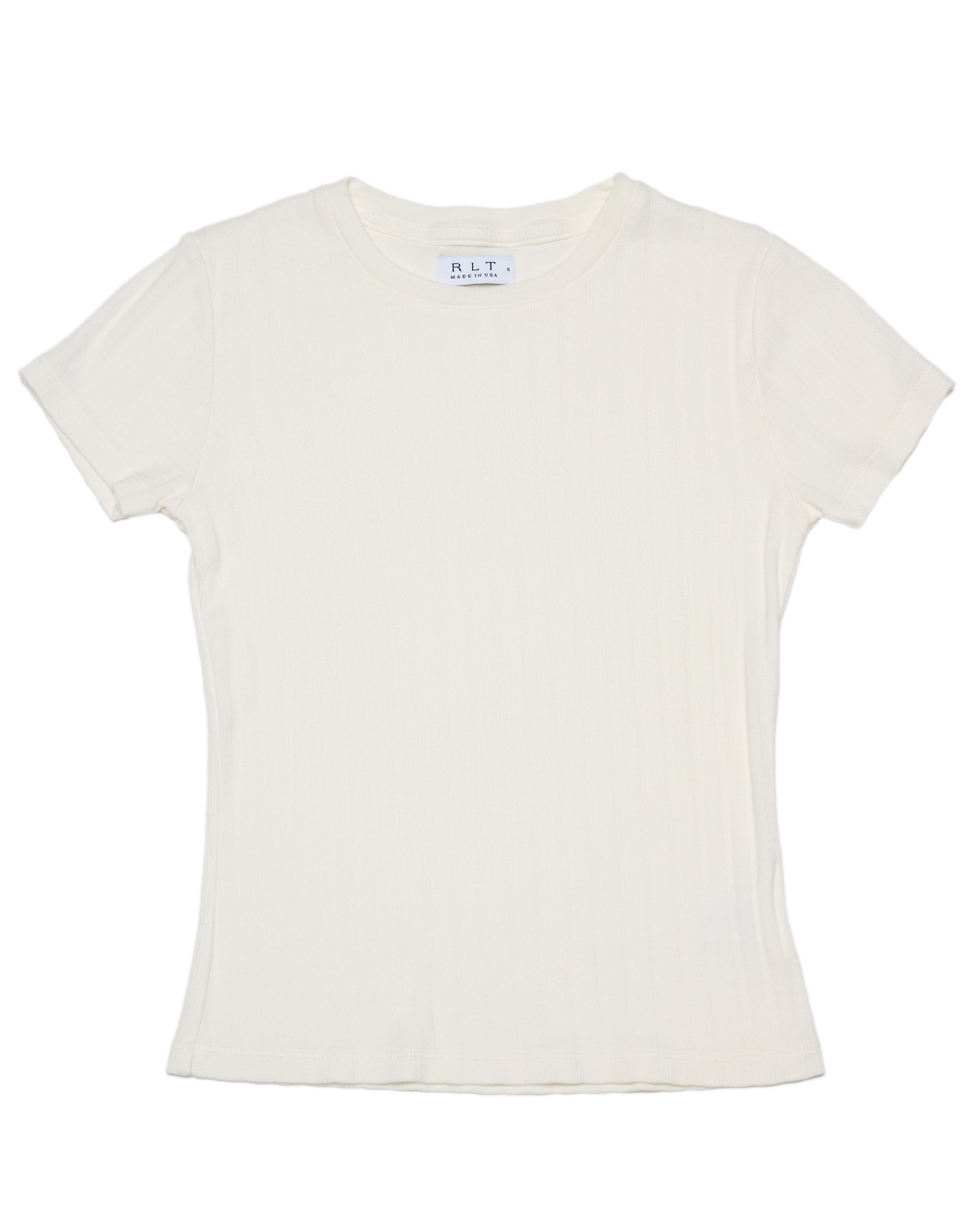 RLT WIDE BABY RIBBED TEE - WHITE