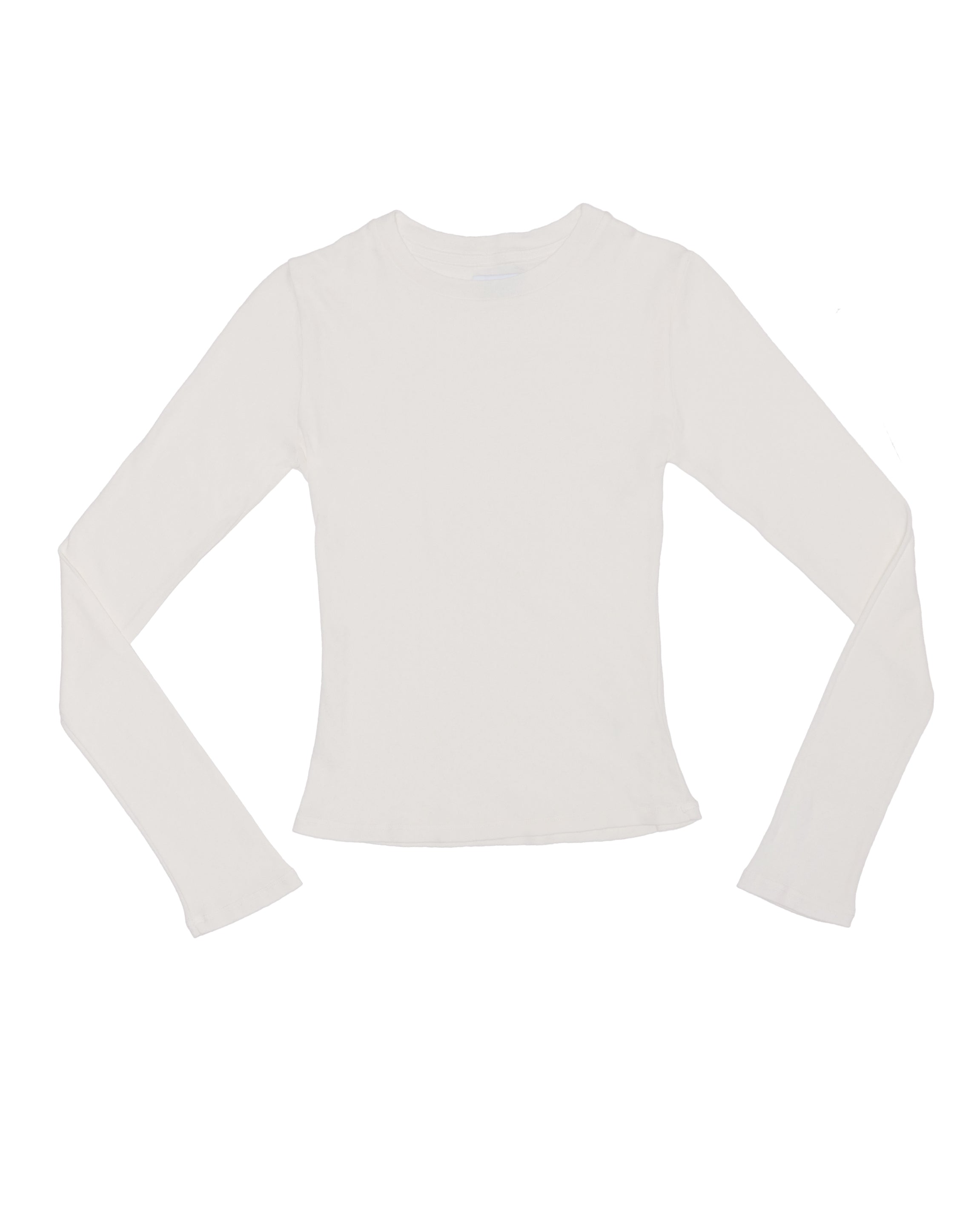 RLT POINTELLE LONG SLEEVE — WHITE