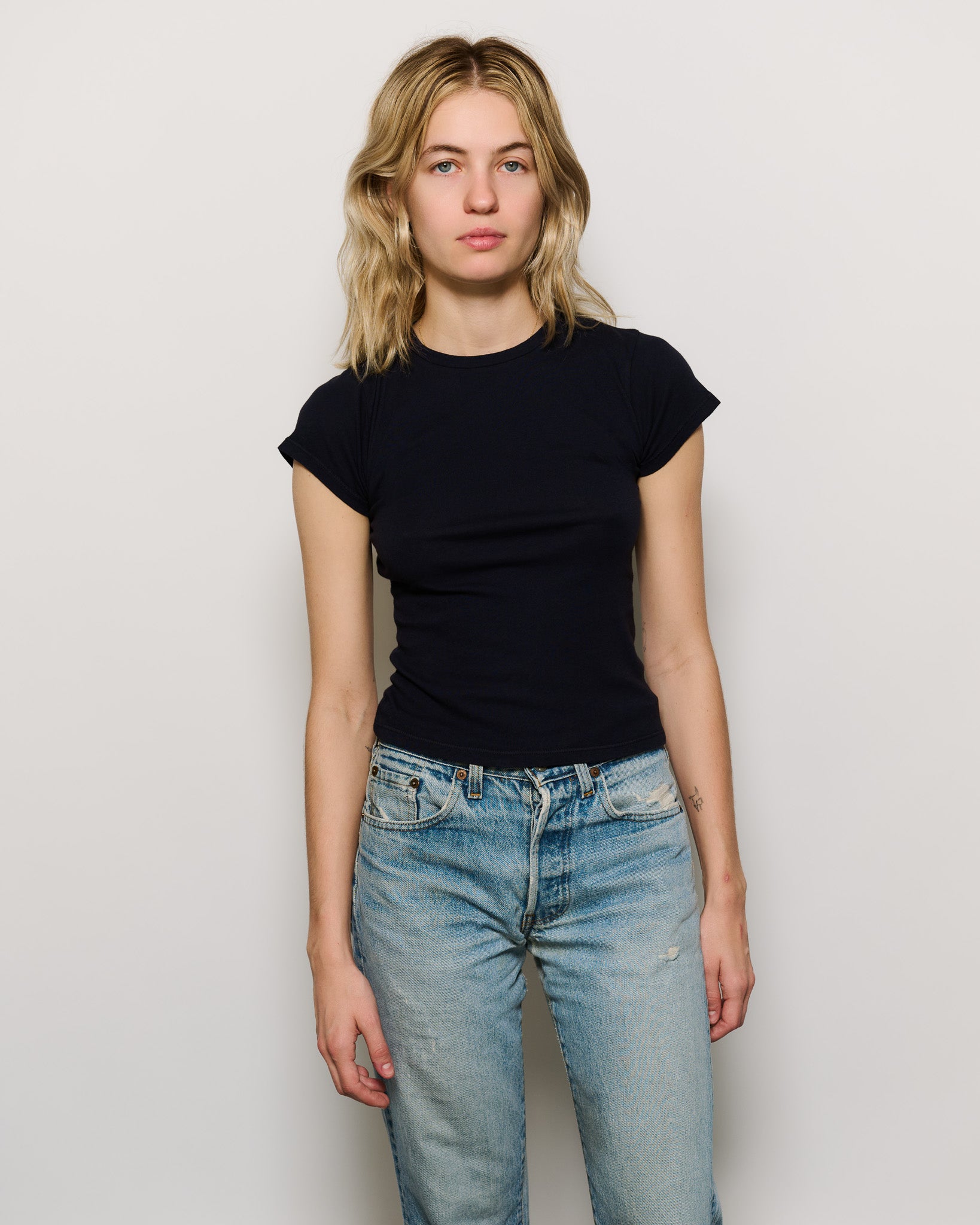 RLT SOFT BABY TEE - NAVY