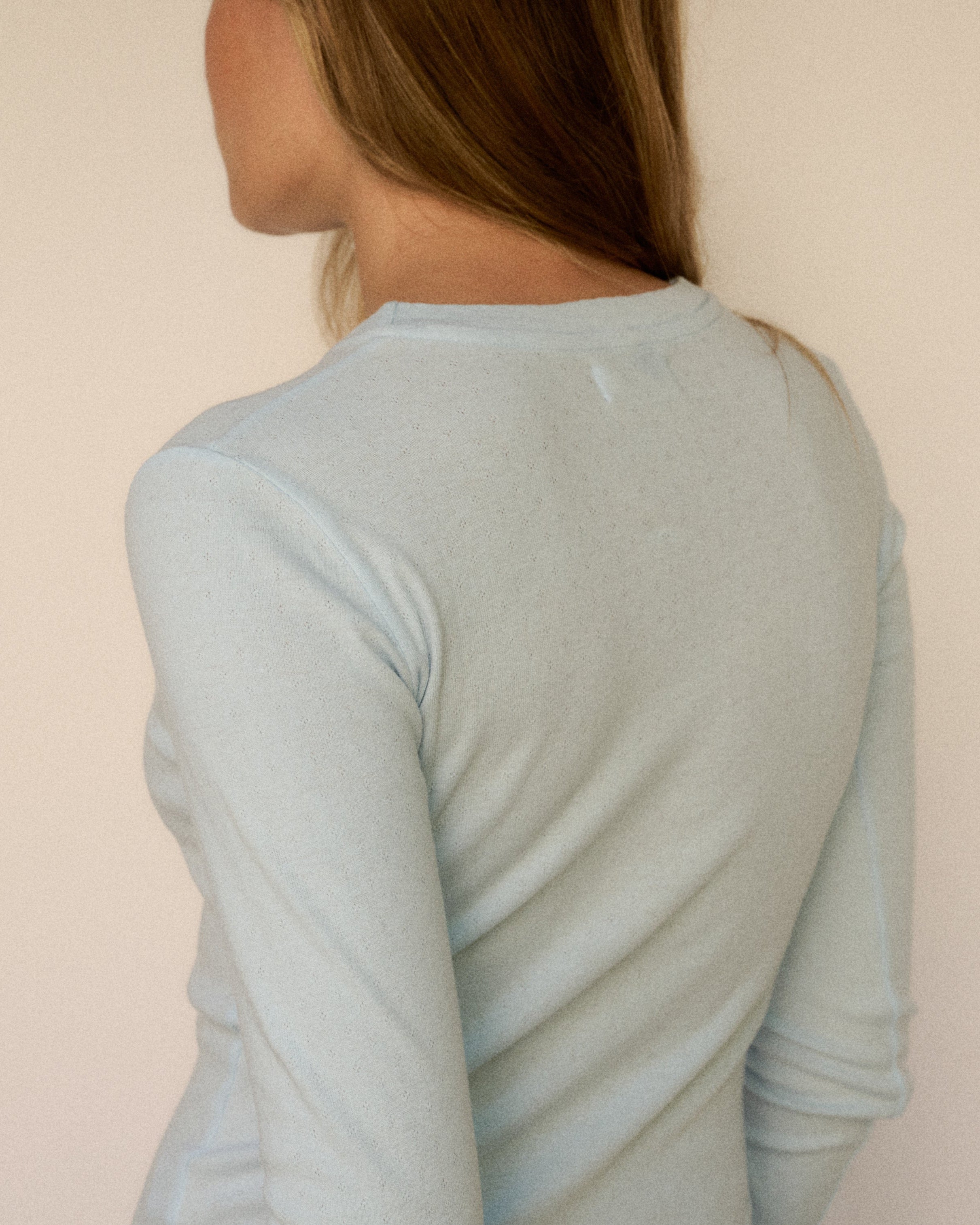 RLT POINTELLE LONG SLEEVE — SKY