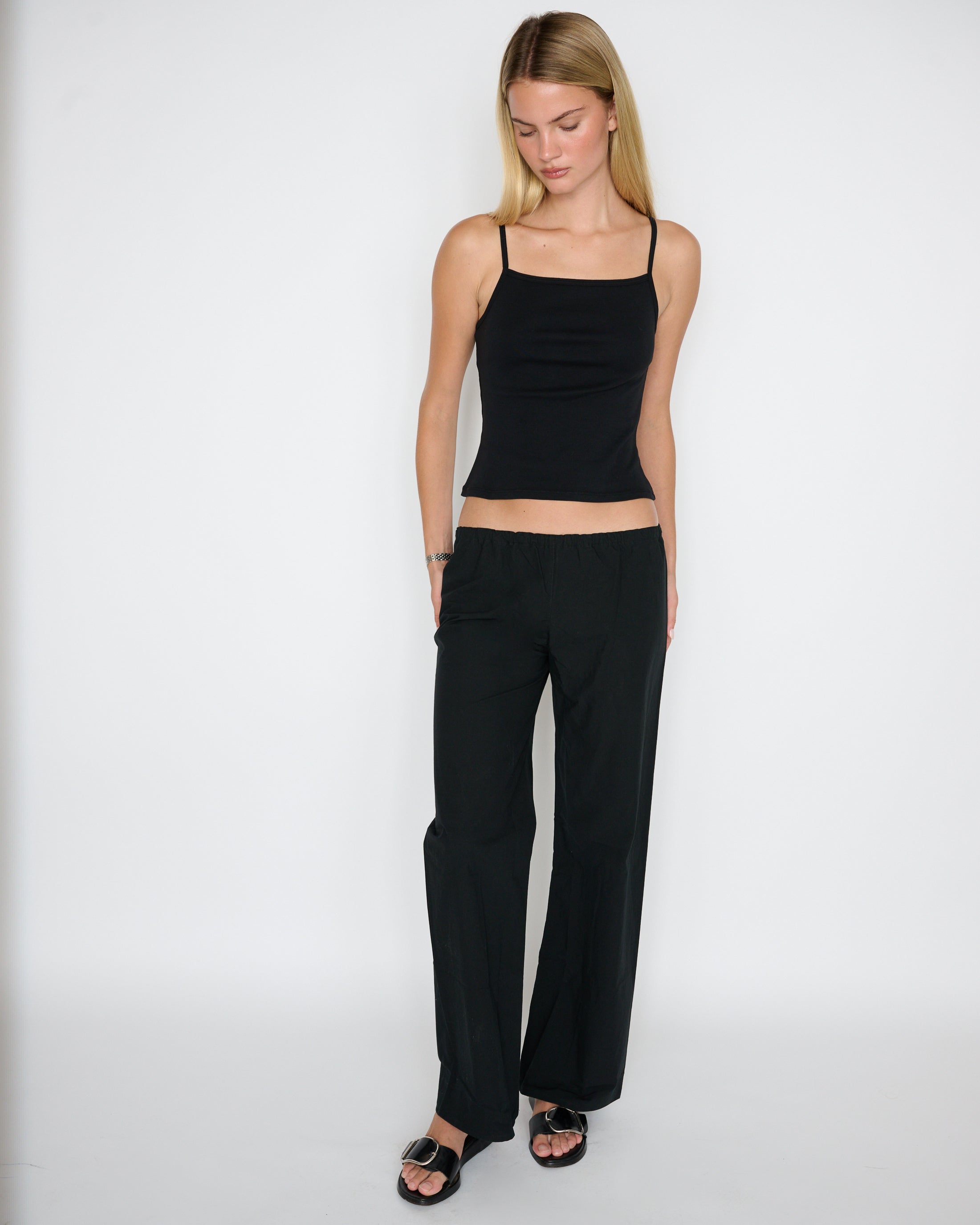 RLT POPLIN PANT - BLACK