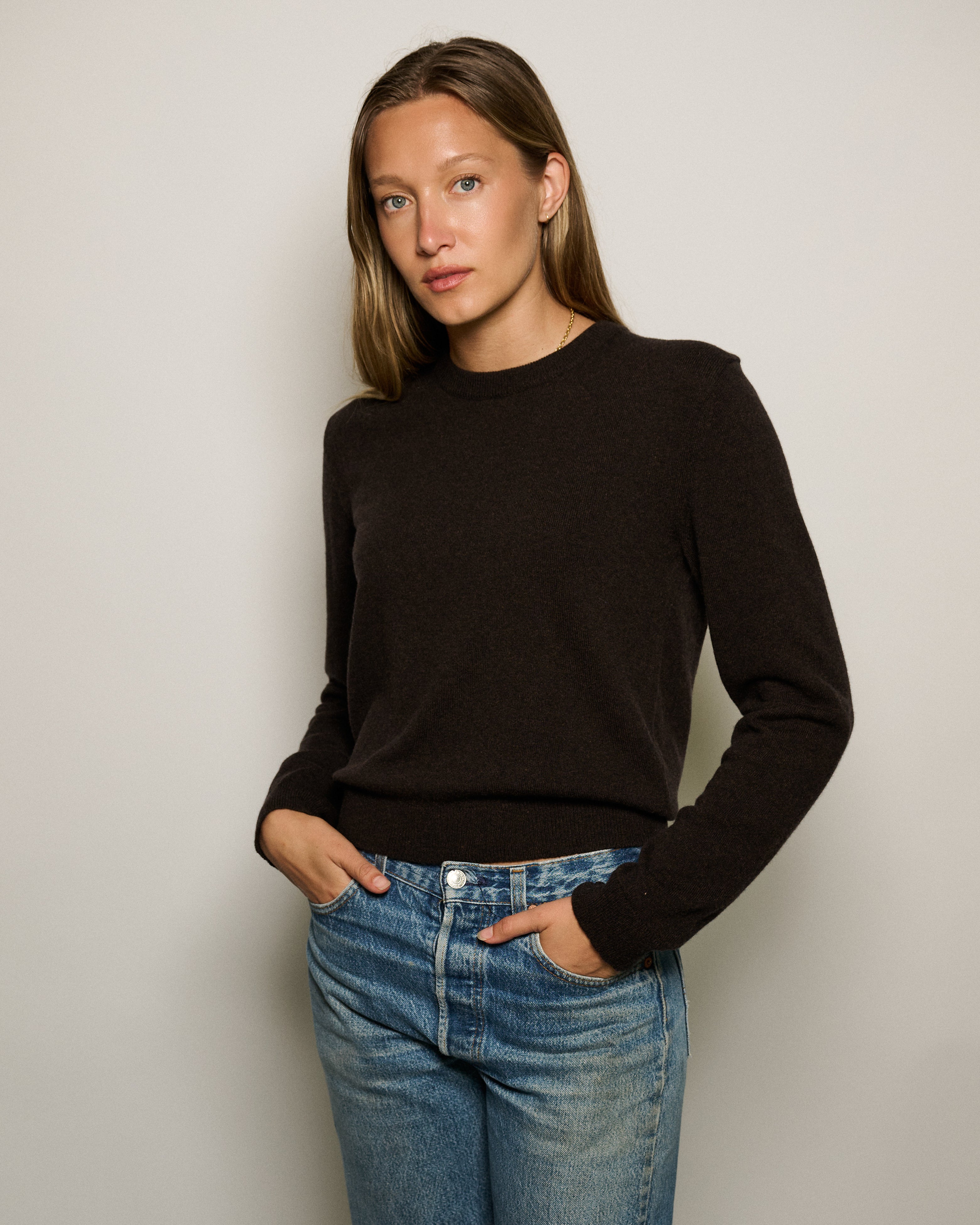 RLT TERI SWEATER - CHOCOLATE