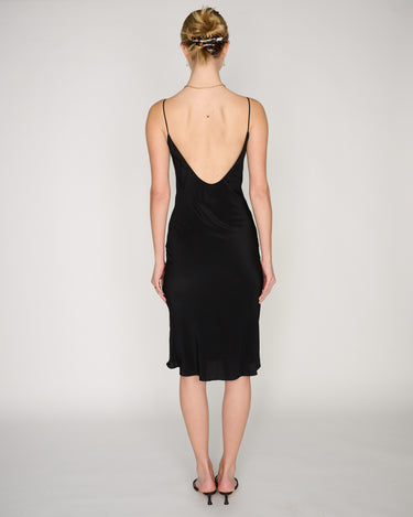 RLT SILK SLIP DRESS - BLACK RLT SILK SLIP DRESS - BLACK
