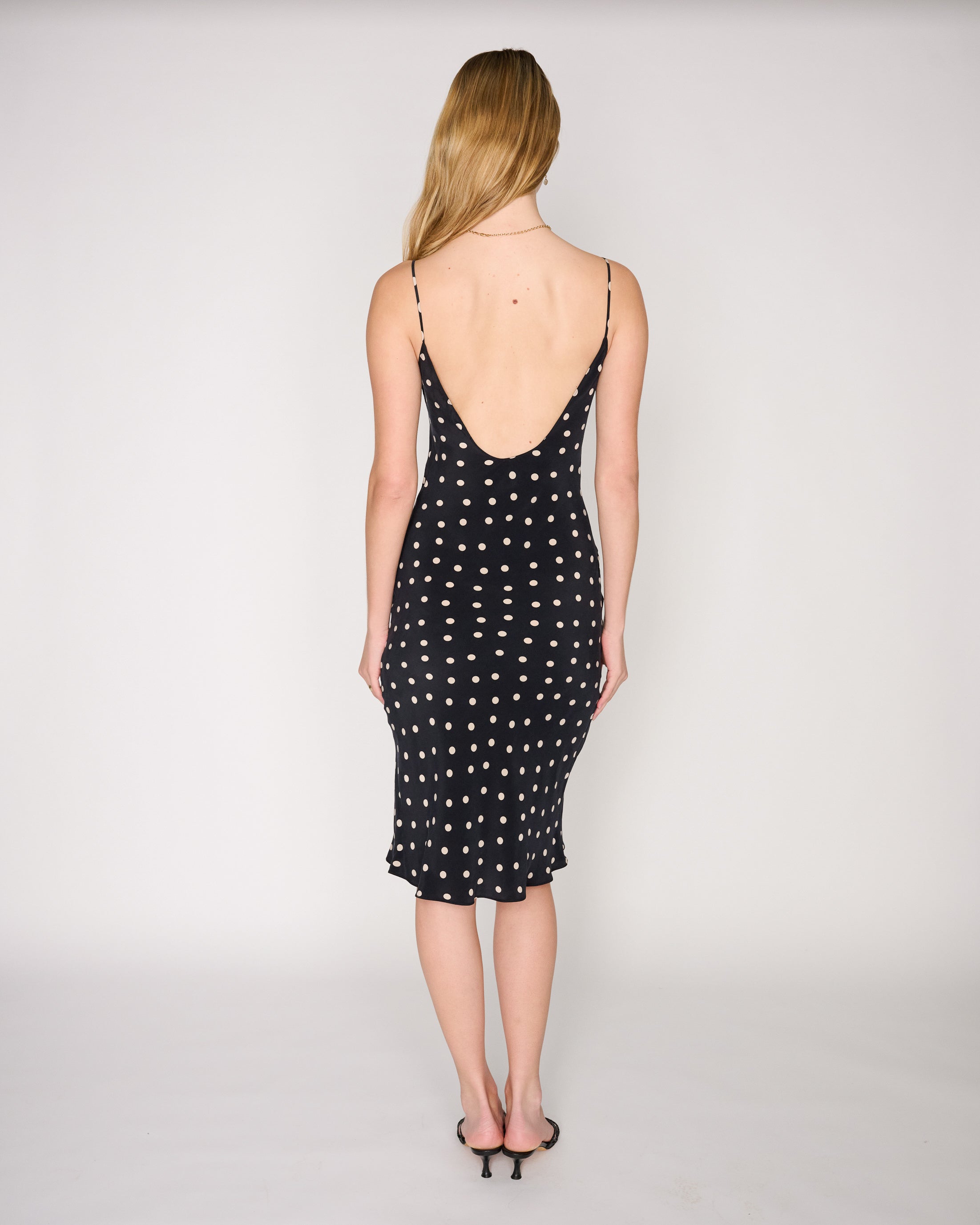 RLT SILK SLIP DRESS - POLKA DOT RLT SILK SLIP DRESS - POLKA DOT