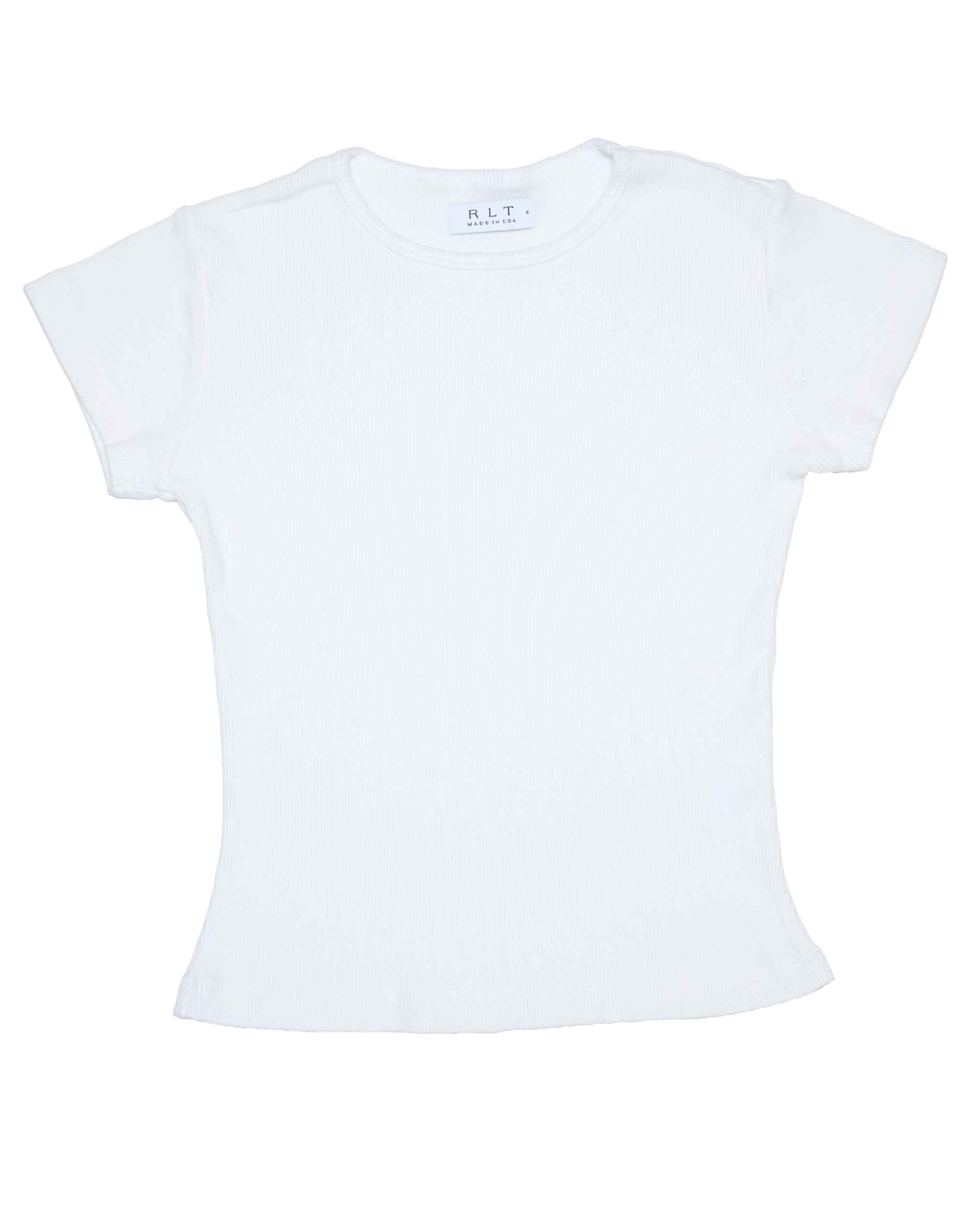 RLT RIBBED TEE - WHITE