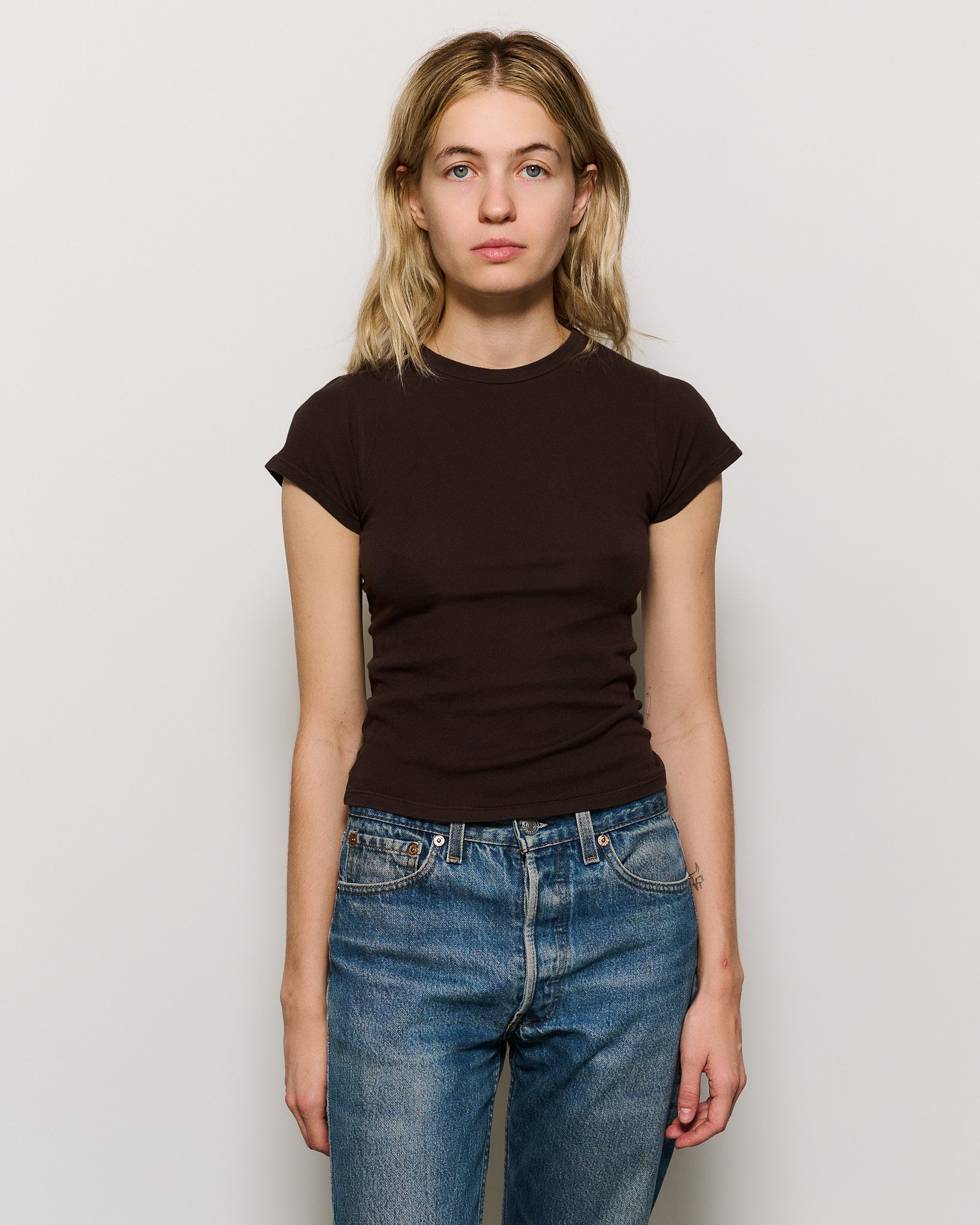 RLT SOFT BABY TEE — CHOCOLATE