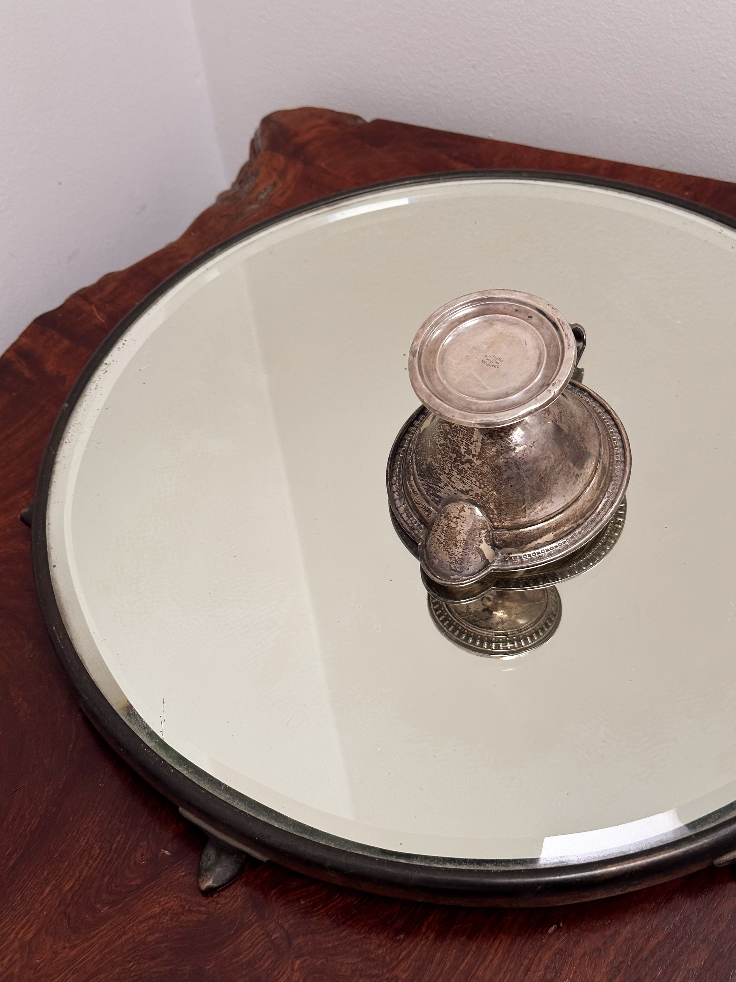 ENGRAVED STERLING VESSEL
