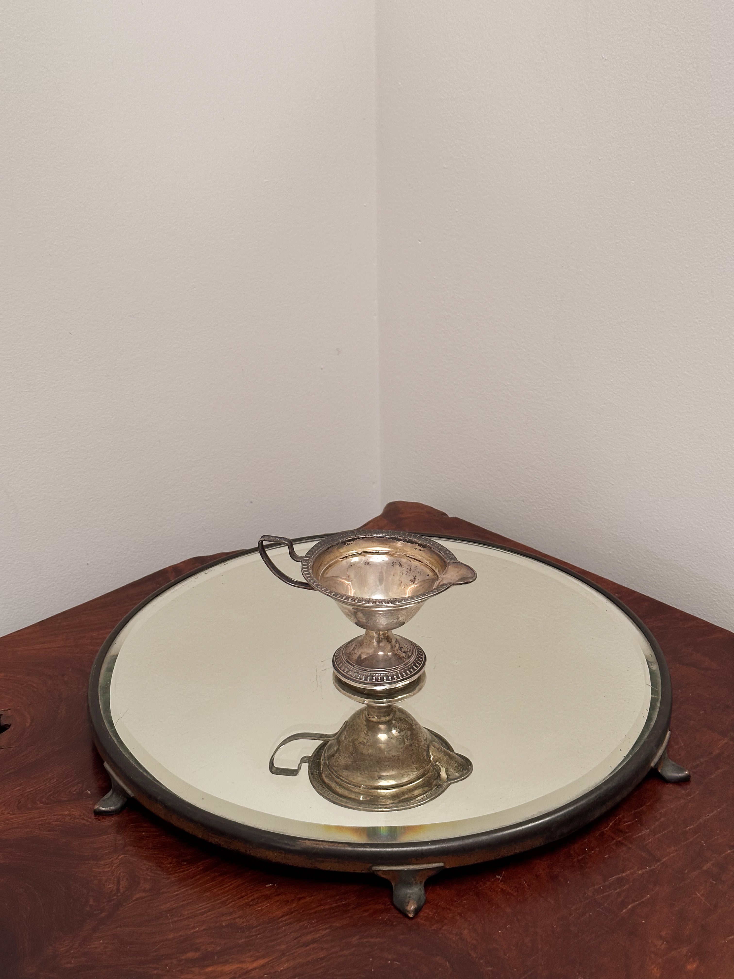 ENGRAVED STERLING VESSEL