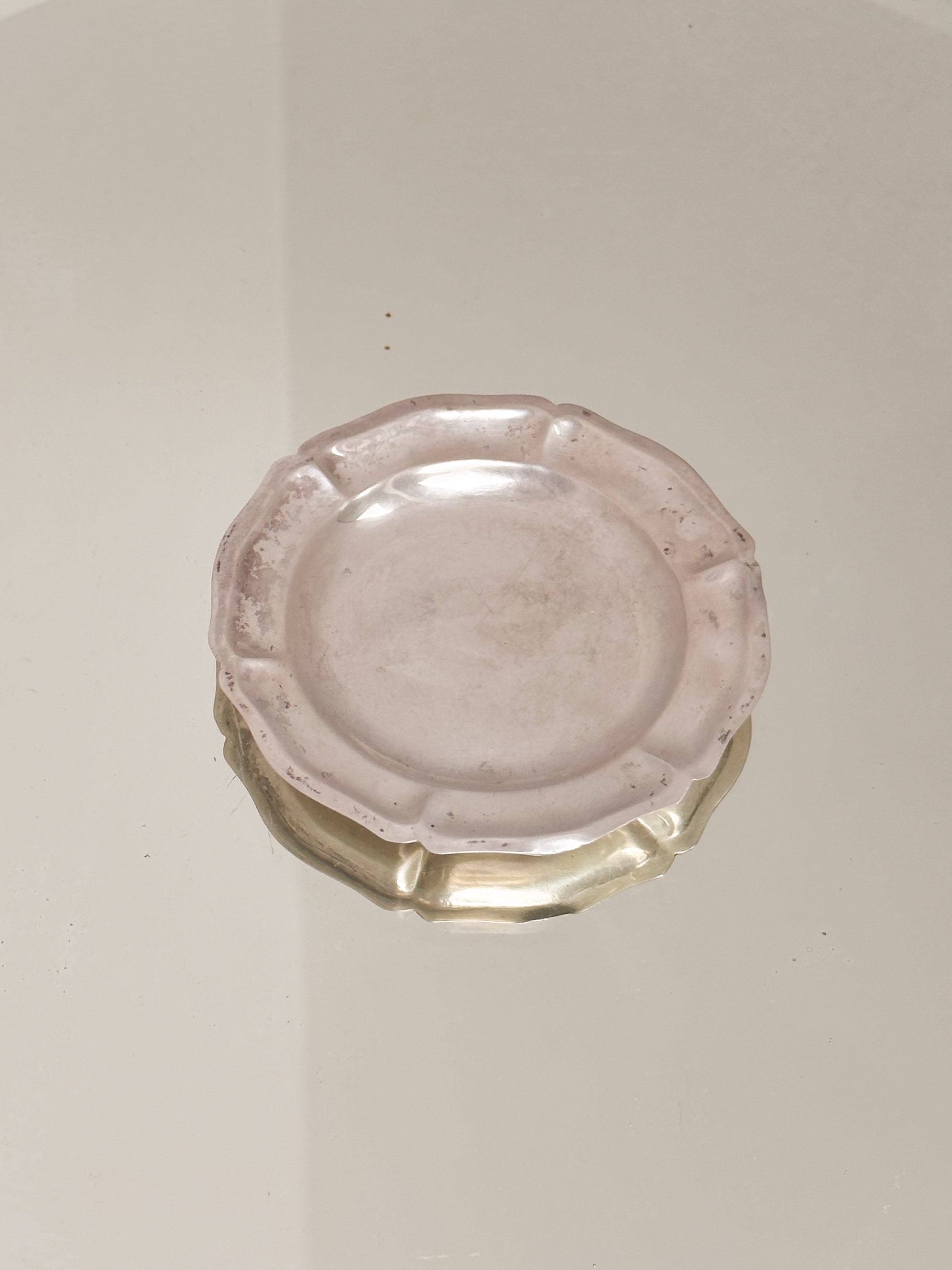 STERLING PETAL DISH